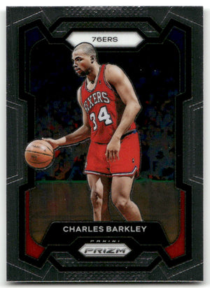 Basketball NBA Charles Barkley - 2023-24 Panini Prizm Basketball - Philadelphia 76ers #180 Trading Card Original
