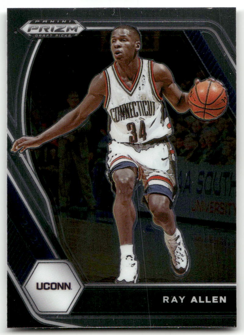 Basketball NBA Ray Allen - 2021 Panini Prizm Draft Picks - UConn #91 Trading Card Original