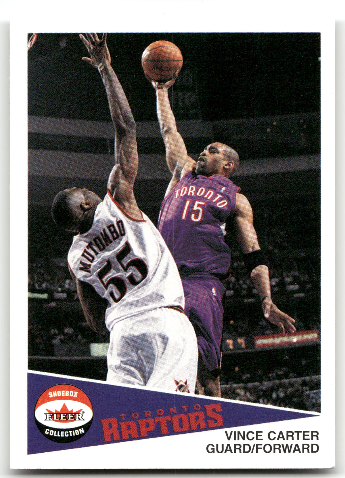 Basketball NBA Vince Carter - 2001-02 Fleer Shoebox Collection - Toronto Raptors #14 Trading Card Original