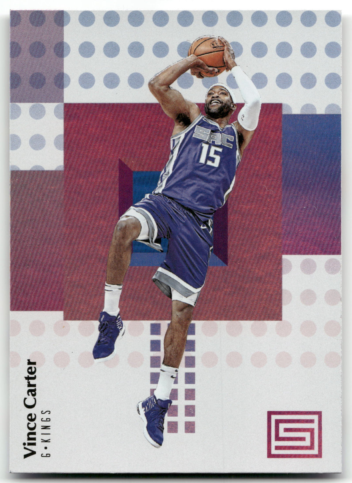 Basketball NBA Vince Carter - 2017-18 Panini Status Basketball - Sacramento Kings #44 Trading Card Original