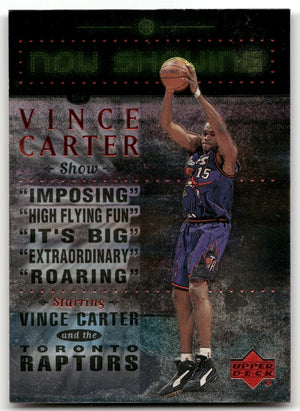 Basketball NBA Vince Carter - 1999-00 Upper Deck Now Showing - Toronto Raptors #NS26 Trading Card Original