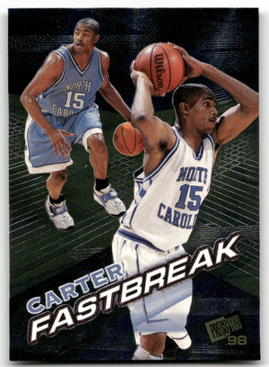 Basketball NBA Vince Carter - 1998 Press Pass Fastbreak - North Carolina Tar Heels #FB 4/12 Trading Card Original