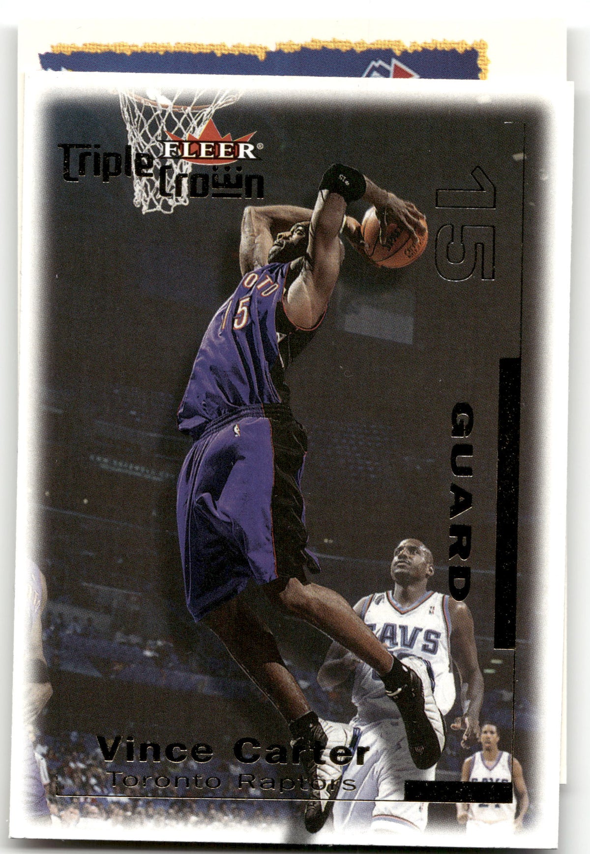 Basketball NBA Vince Carter - 2000-01 Fleer Triple Crown - Toronto Raptors Trading Card Original