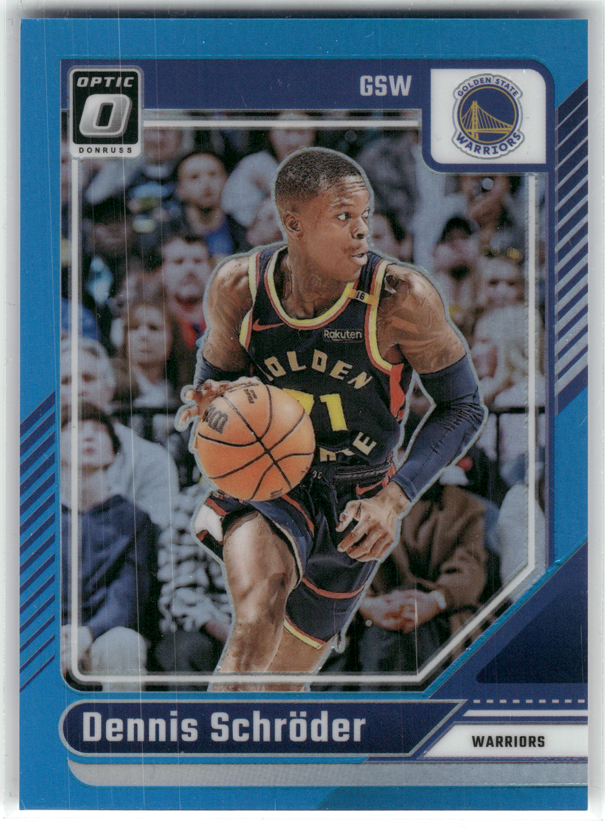 Basketball NBA Dennis Schröder - 2024-25 Panini Donruss Optic Basketball - Light Blue /225 - Golden State Warriors #84 Trading Card Original