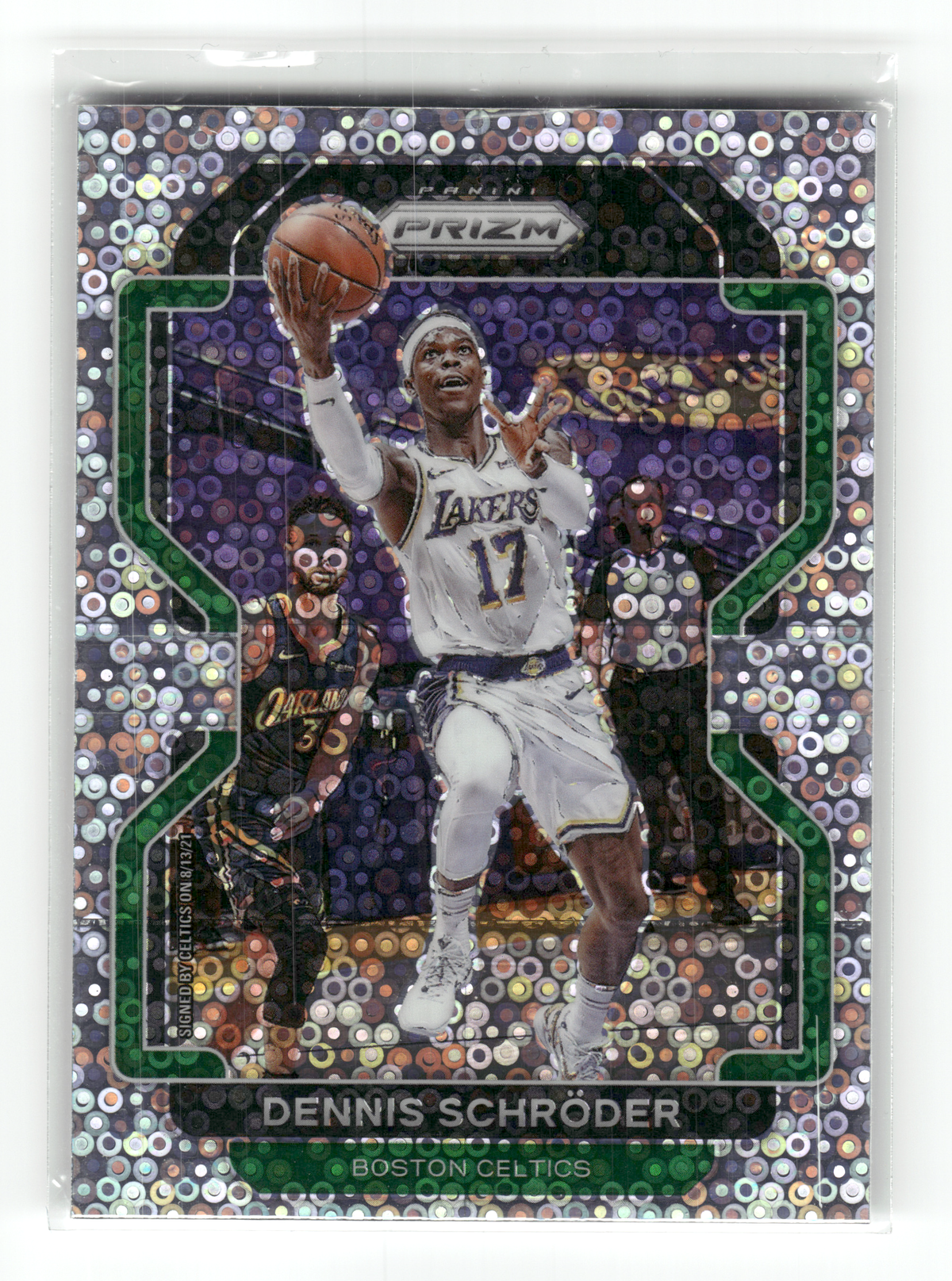 Basketball NBA Dennis Schröder - 2021-22 Panini Prizm Basketball - Fast break Prizm - Boston Celtics #20 Trading Card Original