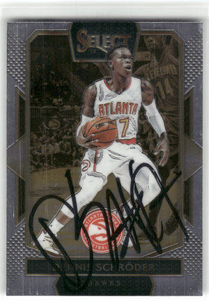 Basketball NBA Dennis Schröder - 2016-17 Panini Select Basketball - In-Person Auto - Atlanta Hawks #213 Trading Card Original