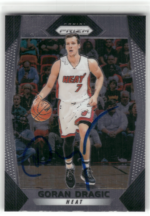 Basketball NBA Goran Dragic - 2017-18 Panini Prizm Basketball - In-Person On Card Auto - Miami Heat #53 Trading Card Original