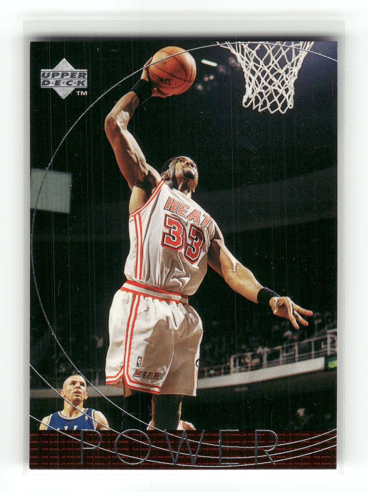 Basketball NBA Alonzo Mourning - 1996 Upper Deck The Game in Pictures - Miami Heat #175 Trading Card Original