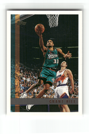 Basketball NBA Grant Hill - 1997 Topps NBA - Detroit Pistons #29 Trading Card Original