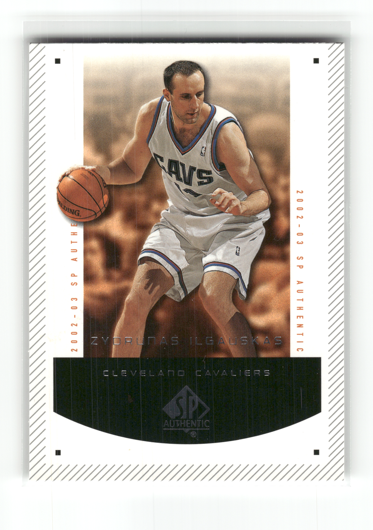 Basketball NBA Zyorunas Ilgauskas - 2002-03 SP Authentic - Cleveland Cavaliers #14 Trading Card Original