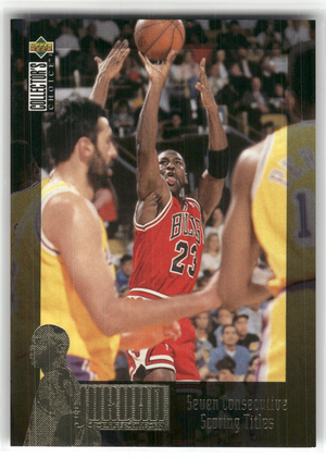 Basketball NBA Michael Jordan - 1995 1994-95 Upper Deck Collector's Choice - The Jordan Collection JC9 - Chicago Bulls #JC9 Trading Card Original