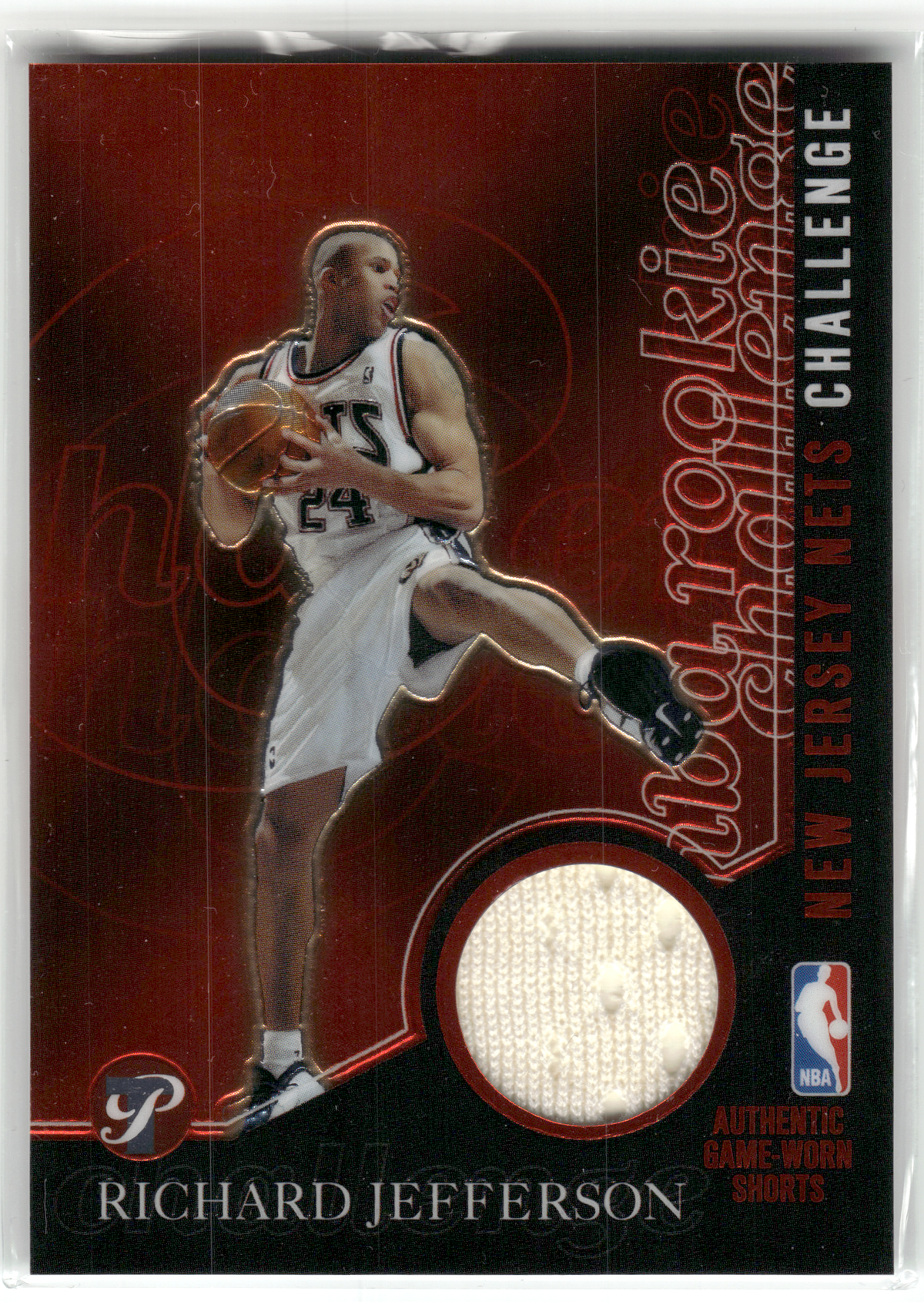 Basketball NBA Richard Jefferson - 2003-04 Topps Pristine Basketball - Game-Worn Shorts - New Jersey Nets #PC-RJ Trading Card Original