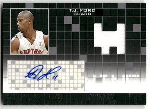 Basketball NBA T.J. Ford - 2007-08 Topps Luxury Box - Game-Worn Relic-Auto /99 - Toronto Raptors #MAR-TJF Trading Card Original