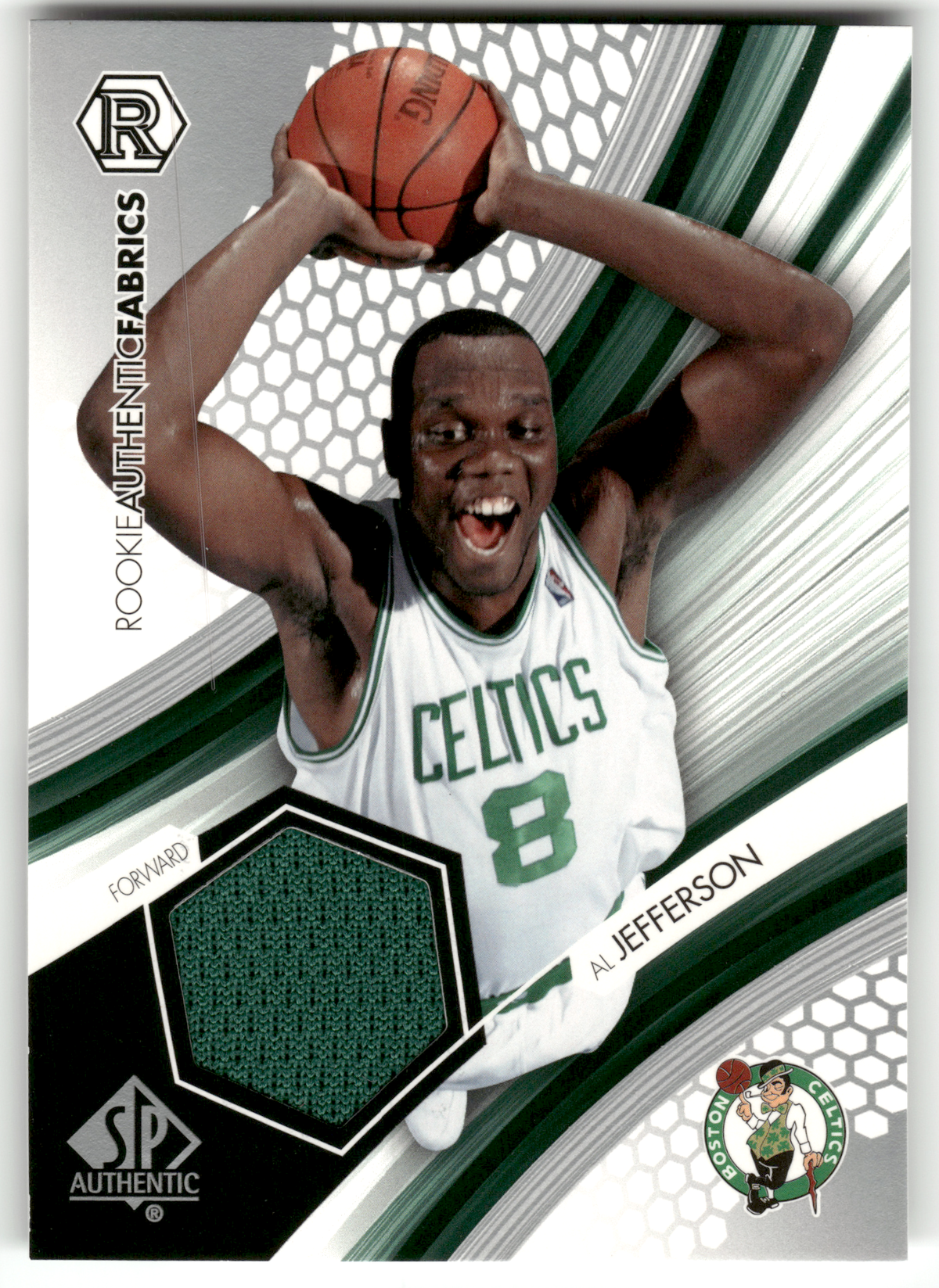 Basketball NBA Al Jefferson Rookie - 2004-05 SP Authentic - Rookie-Photo-Shoot Worn Relic - Boston Celtics #RAF-AJ Trading Card Original