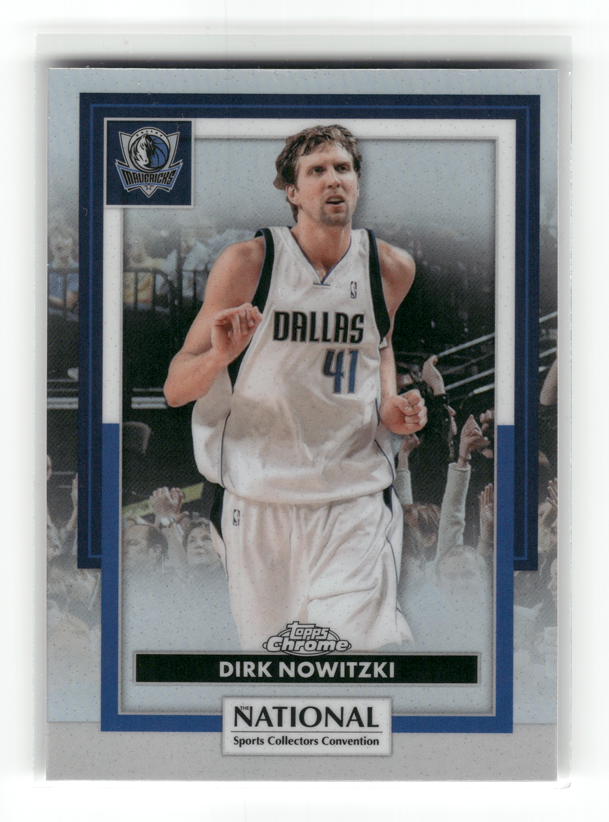 Basketball NBA Dirk Nowitzki - 2026 Topps Chrome The National Sports Collectors Convention - Holo Base - Dallas Mavericks #NBA-35 Trading Card Original