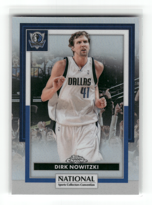 Basketball NBA Dirk Nowitzki - 2026 Topps Chrome The National Sports Collectors Convention - Holo Base - Dallas Mavericks #NBA-35 Trading Card Original
