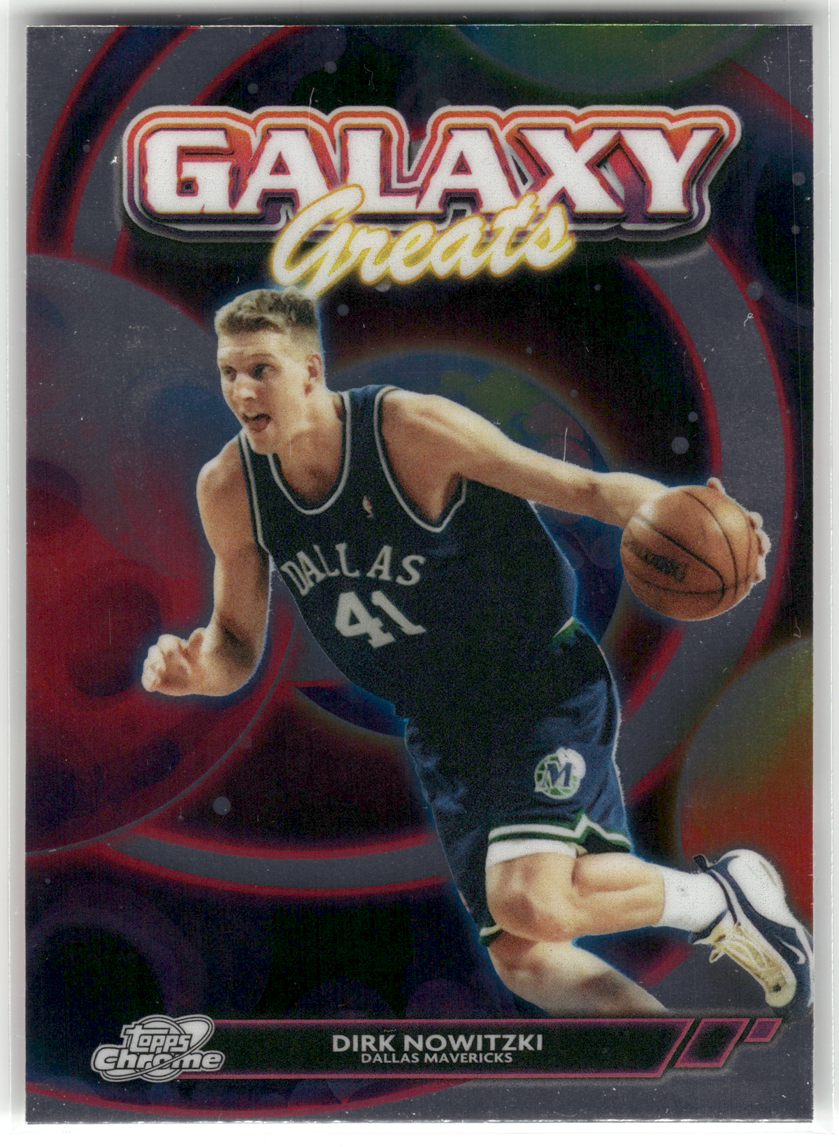 Basketball NBA Dirk Nowitzki - 2026 Topps Chrome Galaxy Greats - Dallas Mavericks #GG-3 Trading Card Original