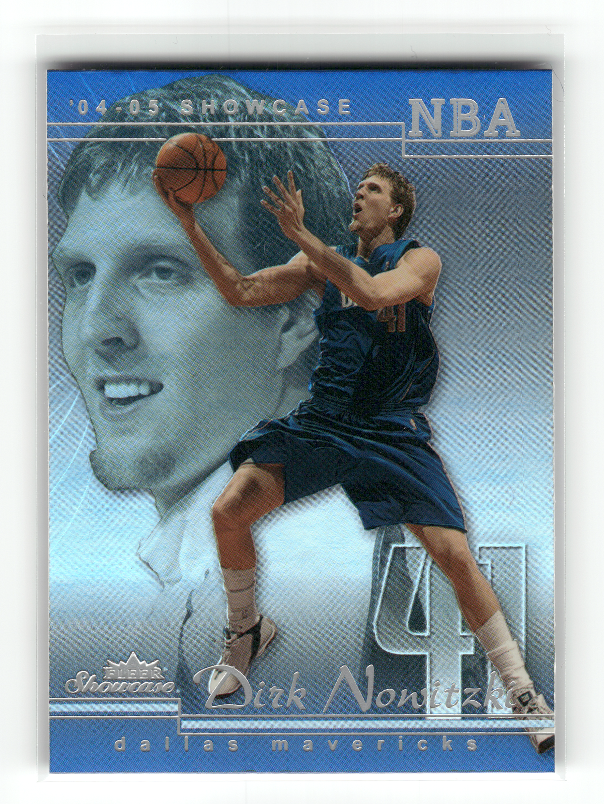 Basketball NBA Dirk Nowitzki - 2004-05 Fleer Showcase - Dallas Mavericks #25 Trading Card Original