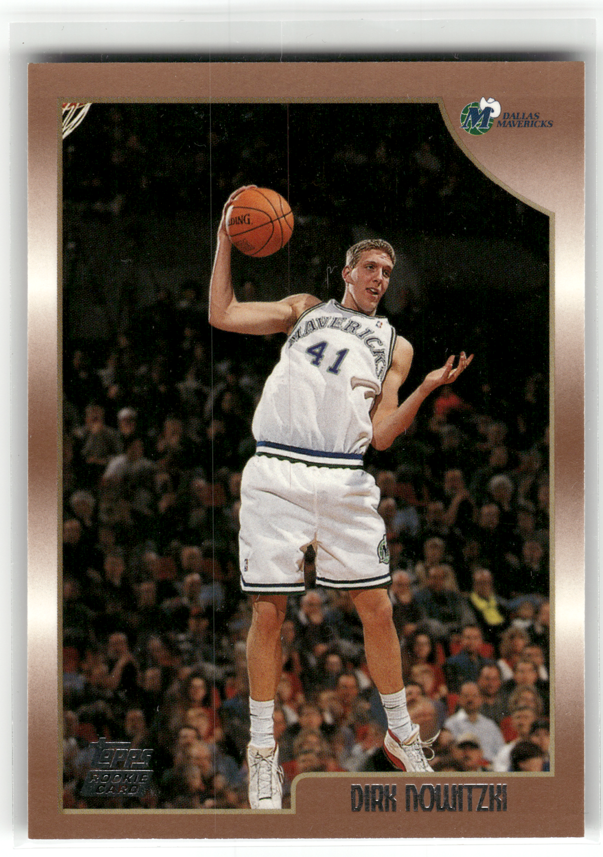 Basketball NBA Dirk Nowitzki Rookie - 1998-99 Topps - Rookie Card - Dallas Mavericks #154 Trading Card Original