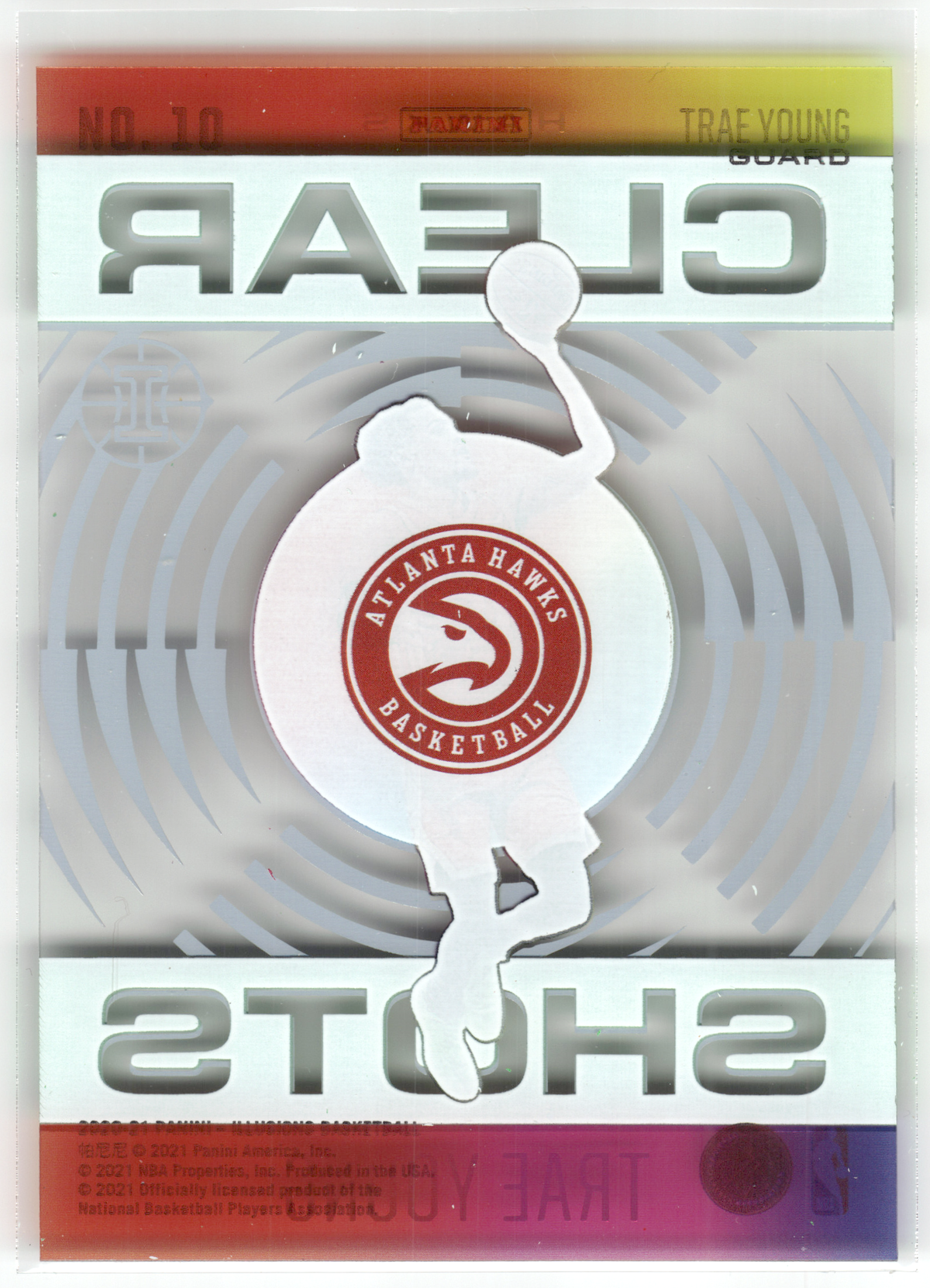 Basketball NBA Trae Young - 2021 2020-21 Panini Illusions Basketball - Atlanta Hawks #10 Trading Card Original