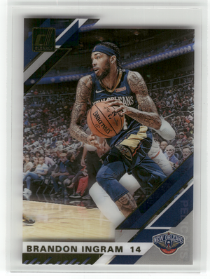 Basketball NBA Brandon Ingram - 2019-20 Panini Clearly Donruss Basketball - New Orleans Pelicans #28 Trading Card Original
