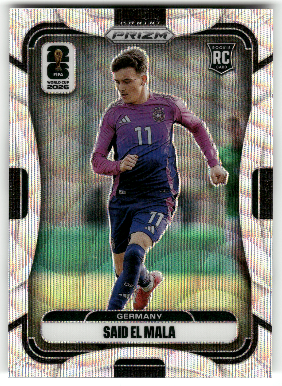 Fußball Said El Mala Rookie - 2026 Panini Prizm FIFA World Cup Soccer - Silver Wave Prizm Rookie - Germany #51 Trading Card Original