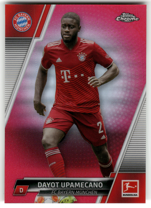 Fußball Dayot Upamecano - 2021-22 Topps Chrome Bundesliga - Pink /399 - FC Bayern München #85 Trading Card Original