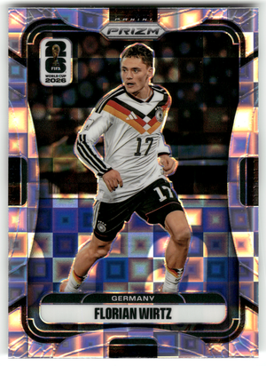 Fußball Florian Wirtz - 2026 Panini Prizm FIFA World Cup Soccer - Silver Pandora Prizm - Germany #60 Trading Card Original