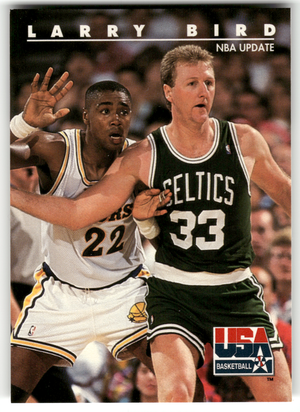 Basketball NBA Larry Bird - 1992 SkyBox USA Basketball NBA Update - Boston Celtics #10 Trading Card Original