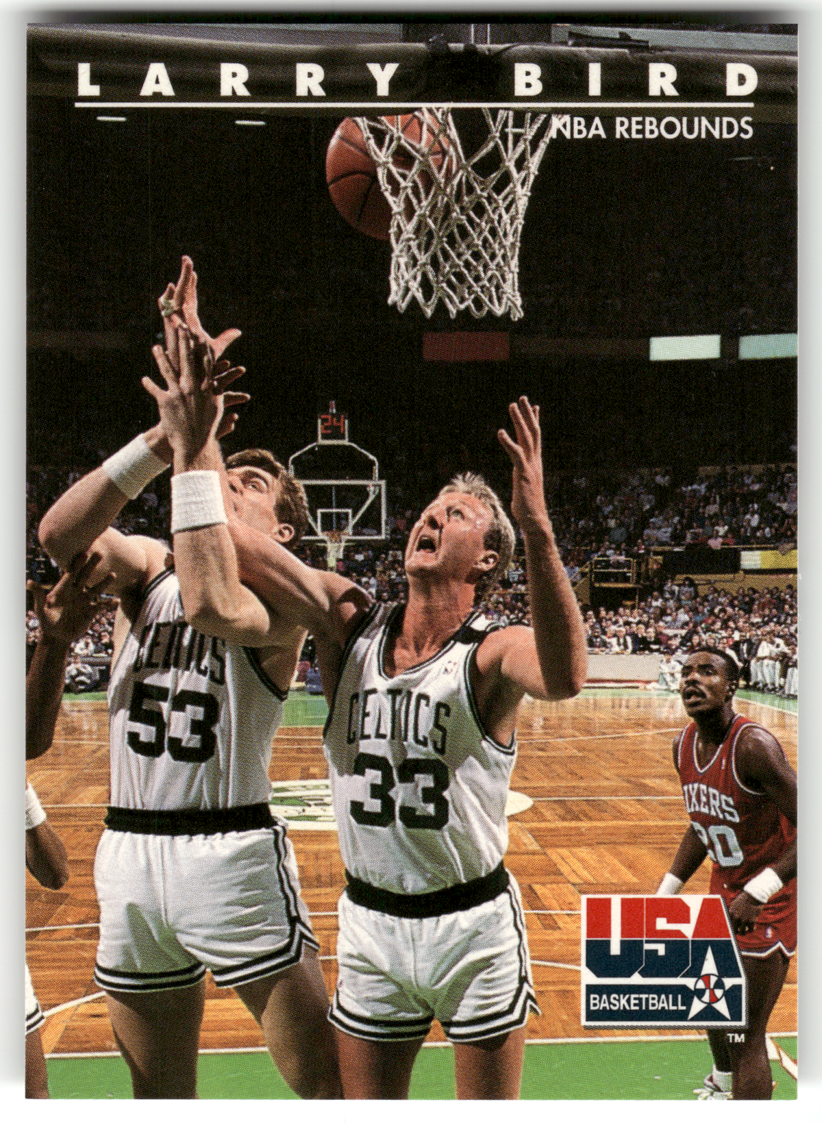 Basketball NBA Larry Bird - 1992 SkyBox USA Basketball - Boston Celtics #18 Trading Card Original