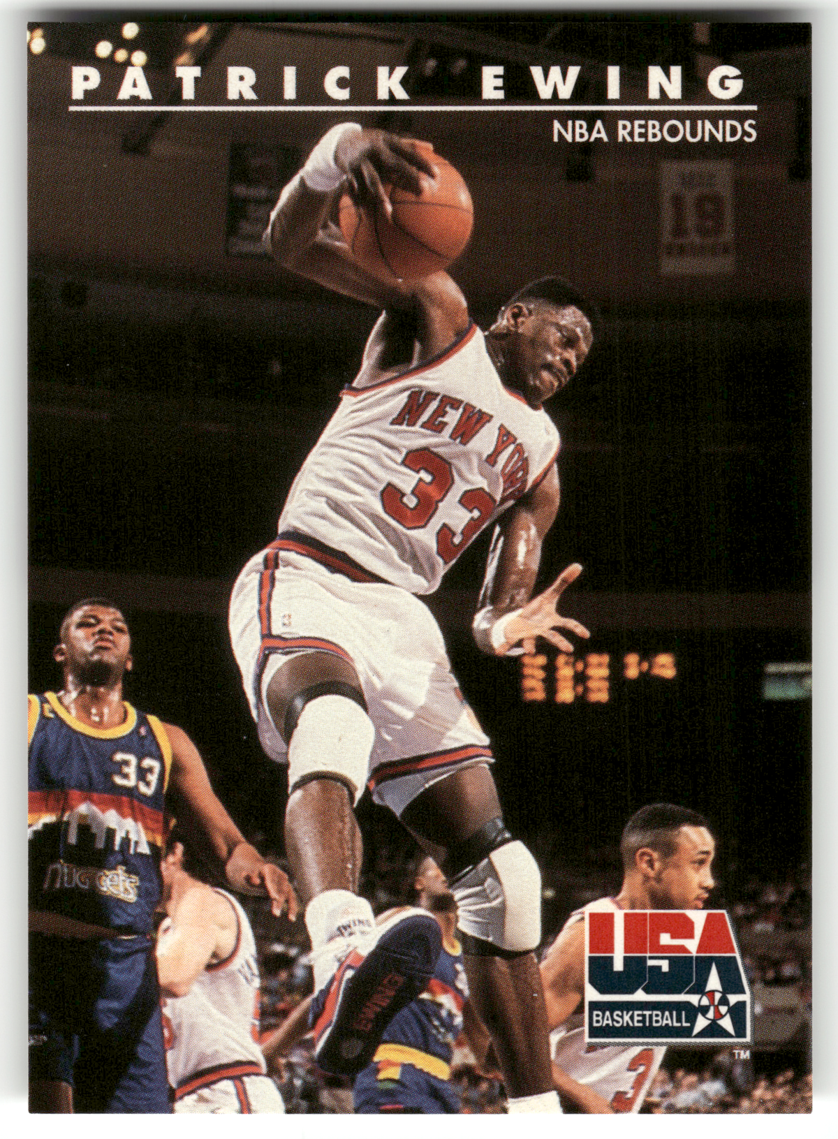 Basketball NBA Patrick Ewing - 1992 SkyBox USA Basketball - New York Knicks #27 Trading Card Original
