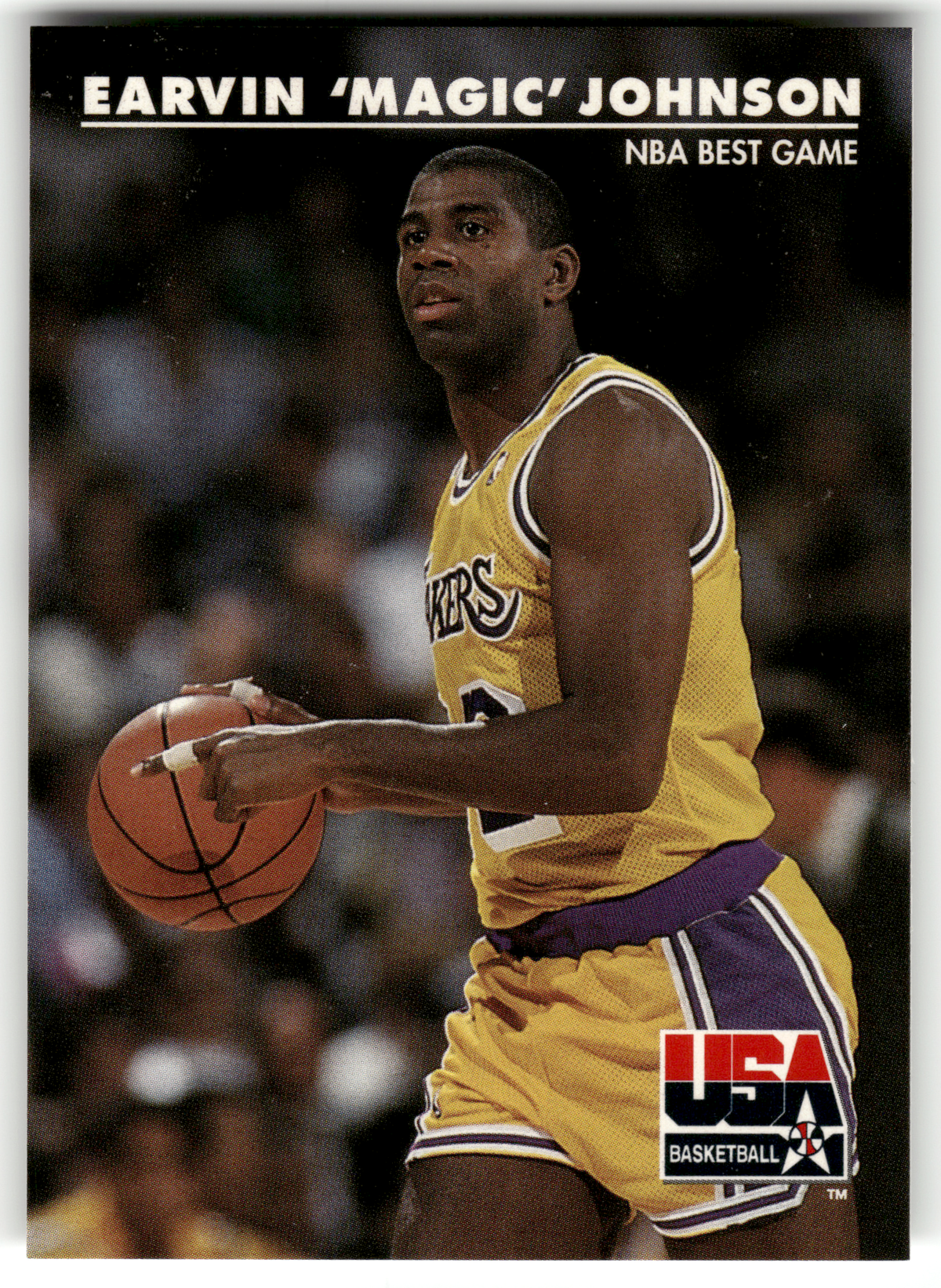 Basketball NBA Earvin 'Magic' Johnson - 1992 SkyBox USA Basketball - Los Angeles Lakers #31 Trading Card Original