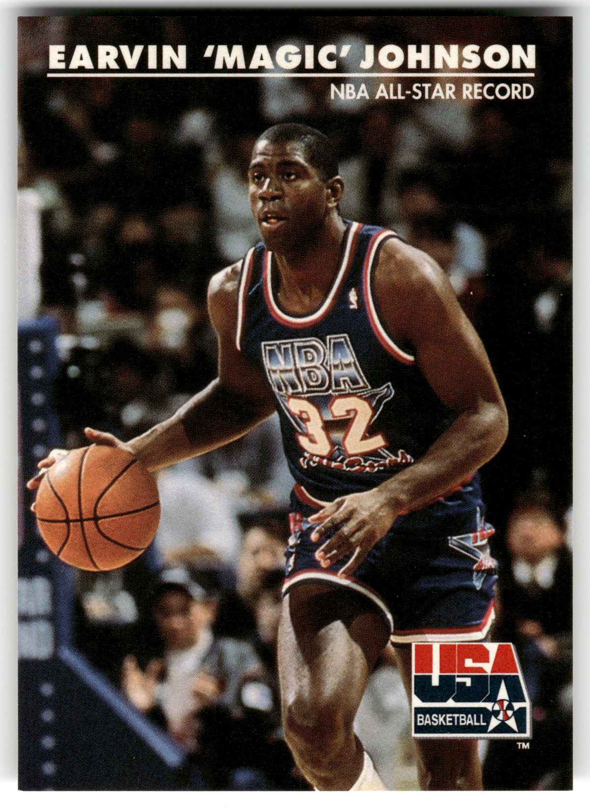 Basketball NBA Earvin 'Magic' Johnson - 1992 SkyBox USA Basketball - LA Lakers #34 Trading Card Original