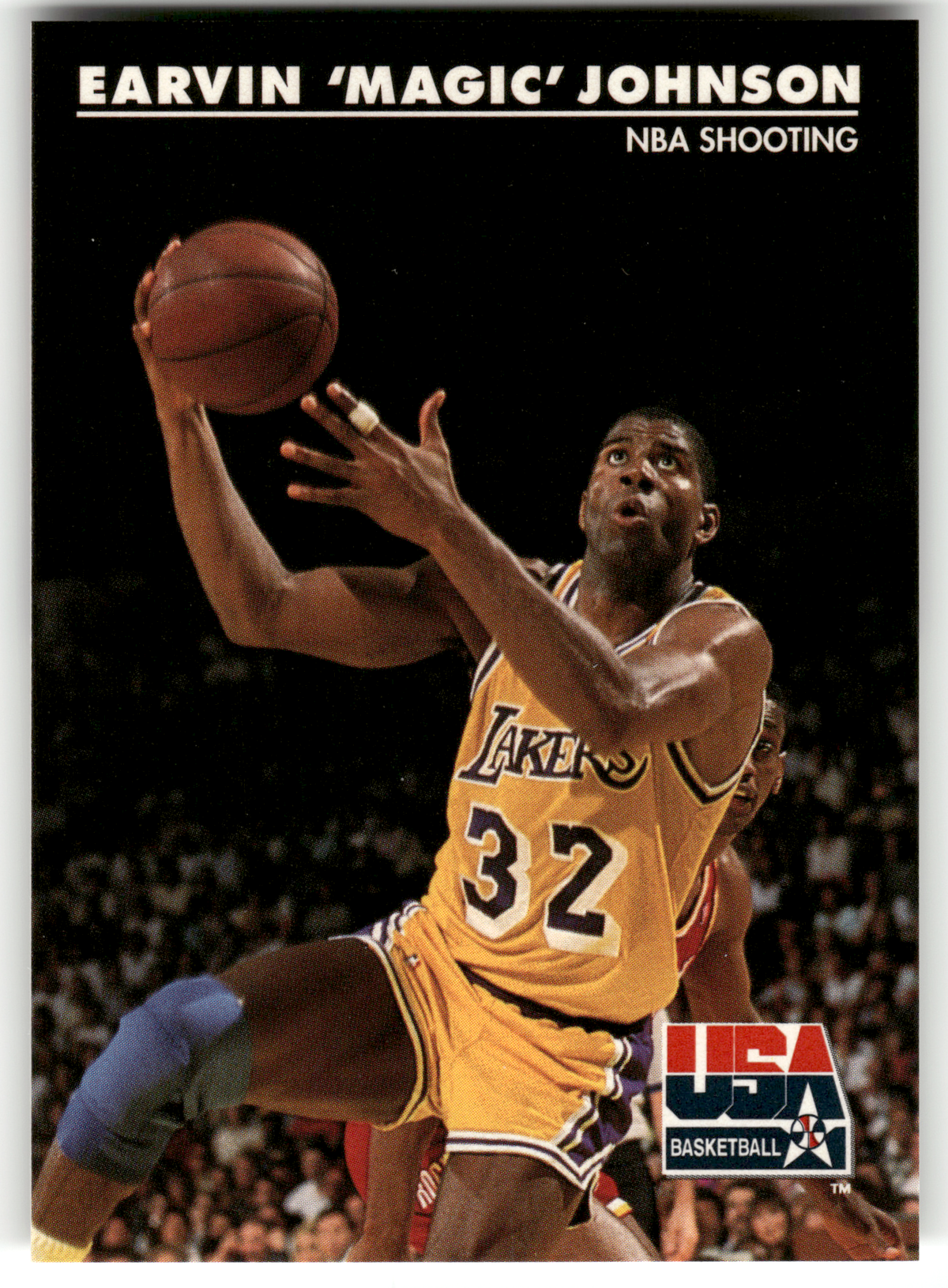 Basketball NBA Earvin 'Magic' Johnson - 1992 SkyBox USA Basketball - Los Angeles Lakers #35 Trading Card Original