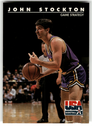 Basketball NBA John Stockton - 1992 SkyBox USA Basketball - USA Basketball #84 Trading Card Original