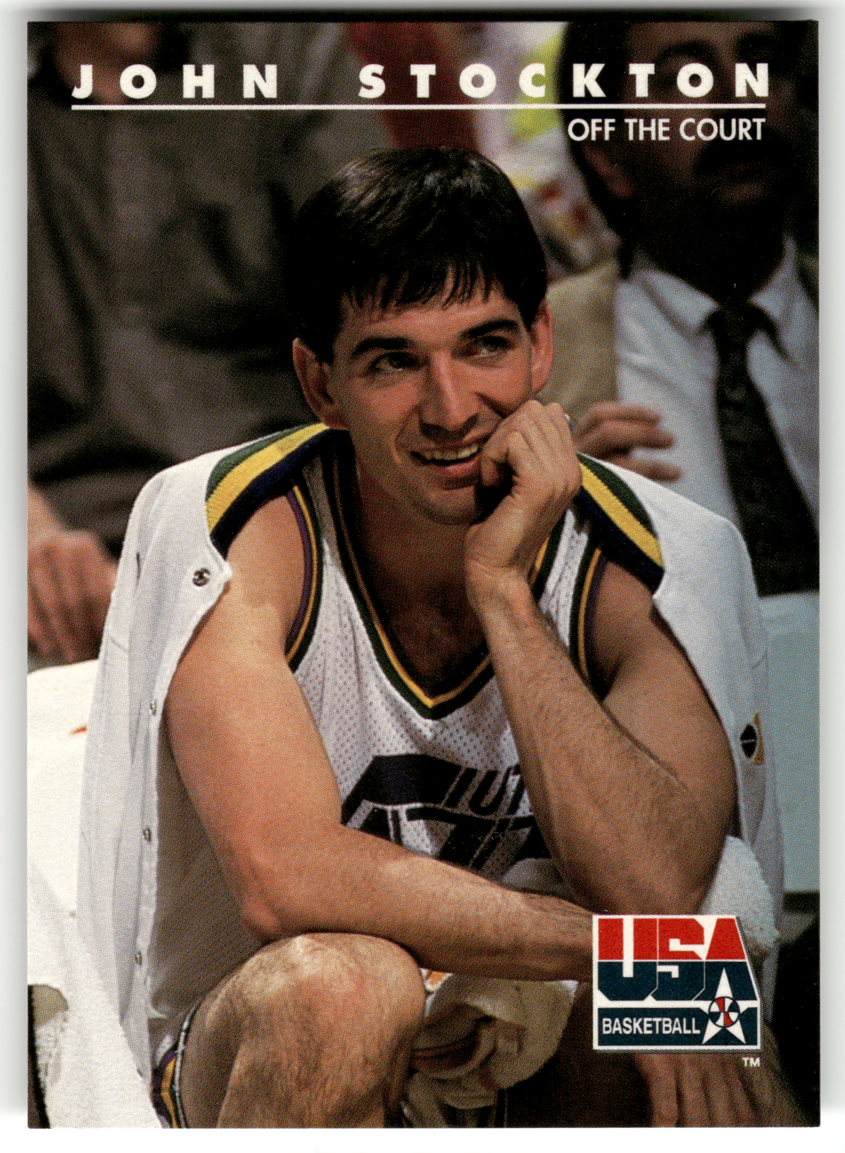 Basketball NBA John Stockton - 1992 SkyBox USA Basketball - Utah Jazz #86 Trading Card Original