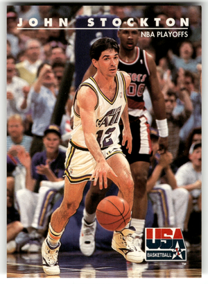 Basketball NBA John Stockton - 1992 SkyBox USA Basketball - Utah Jazz #87 Trading Card Original