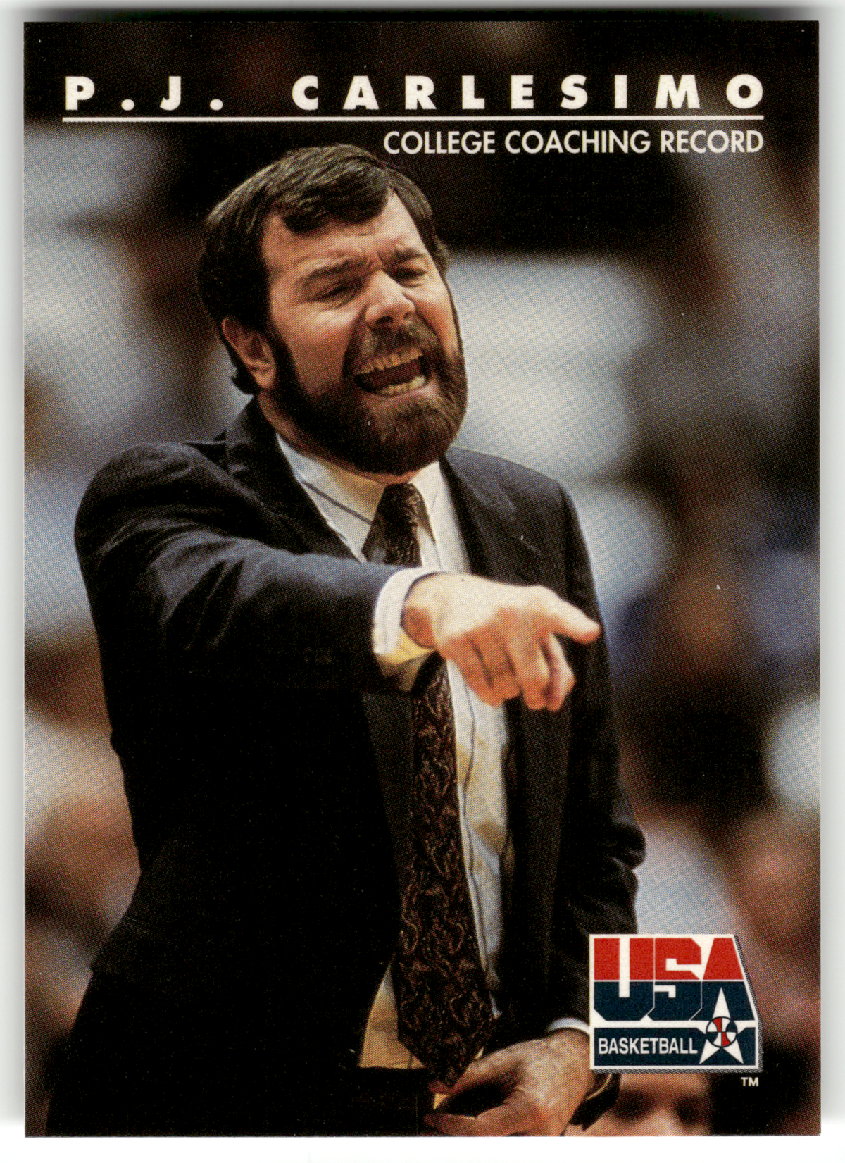 Basketball NBA P.J. Carlesimo - 1992 SkyBox USA Basketball - USA Basketball #92 Trading Card Original