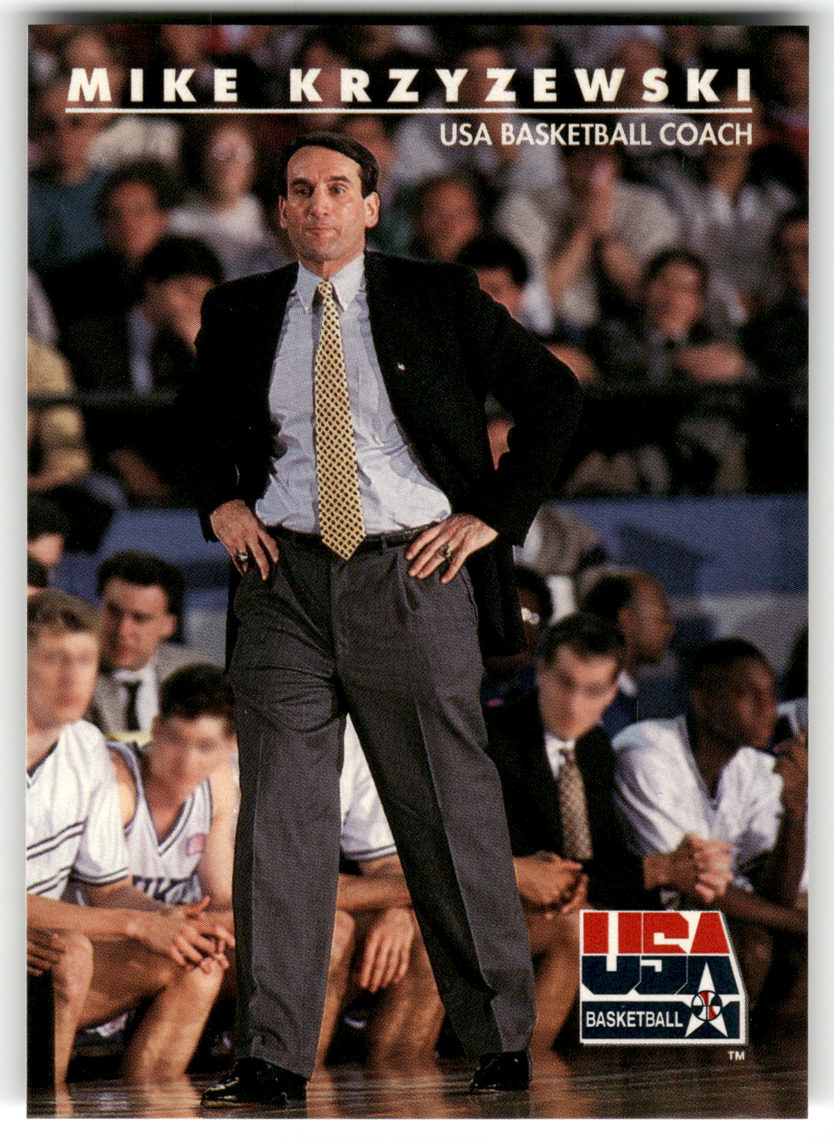 Basketball NBA Mike Krzyzewski - 1992 SkyBox USA Basketball - USA Basketball #95 Trading Card Original