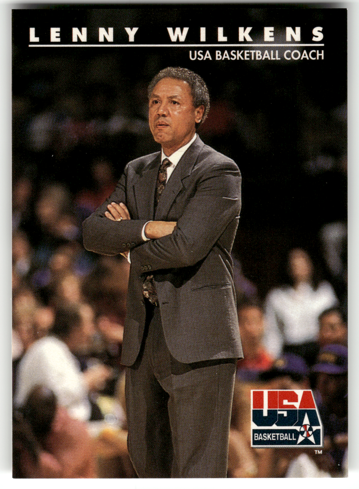 Basketball NBA Lenny Wilkens - 1992 SkyBox USA Basketball - USA Basketball #97 Trading Card Original