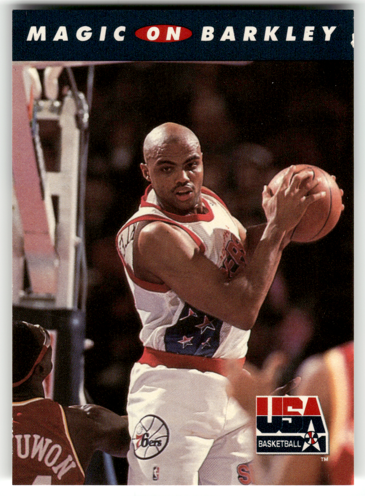 Basketball NBA Charles Barkley - 1992 SkyBox USA Basketball - Philadelphia 76ers / USA Basketball #101 Trading Card Original