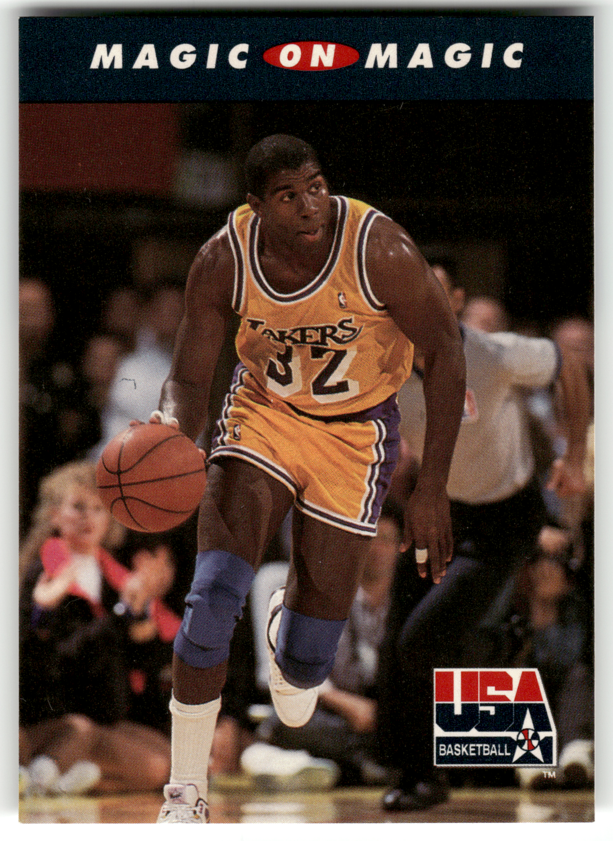 Basketball NBA Magic Johnson - 1992 SkyBox USA Basketball - Los Angeles Lakers #104 Trading Card Original