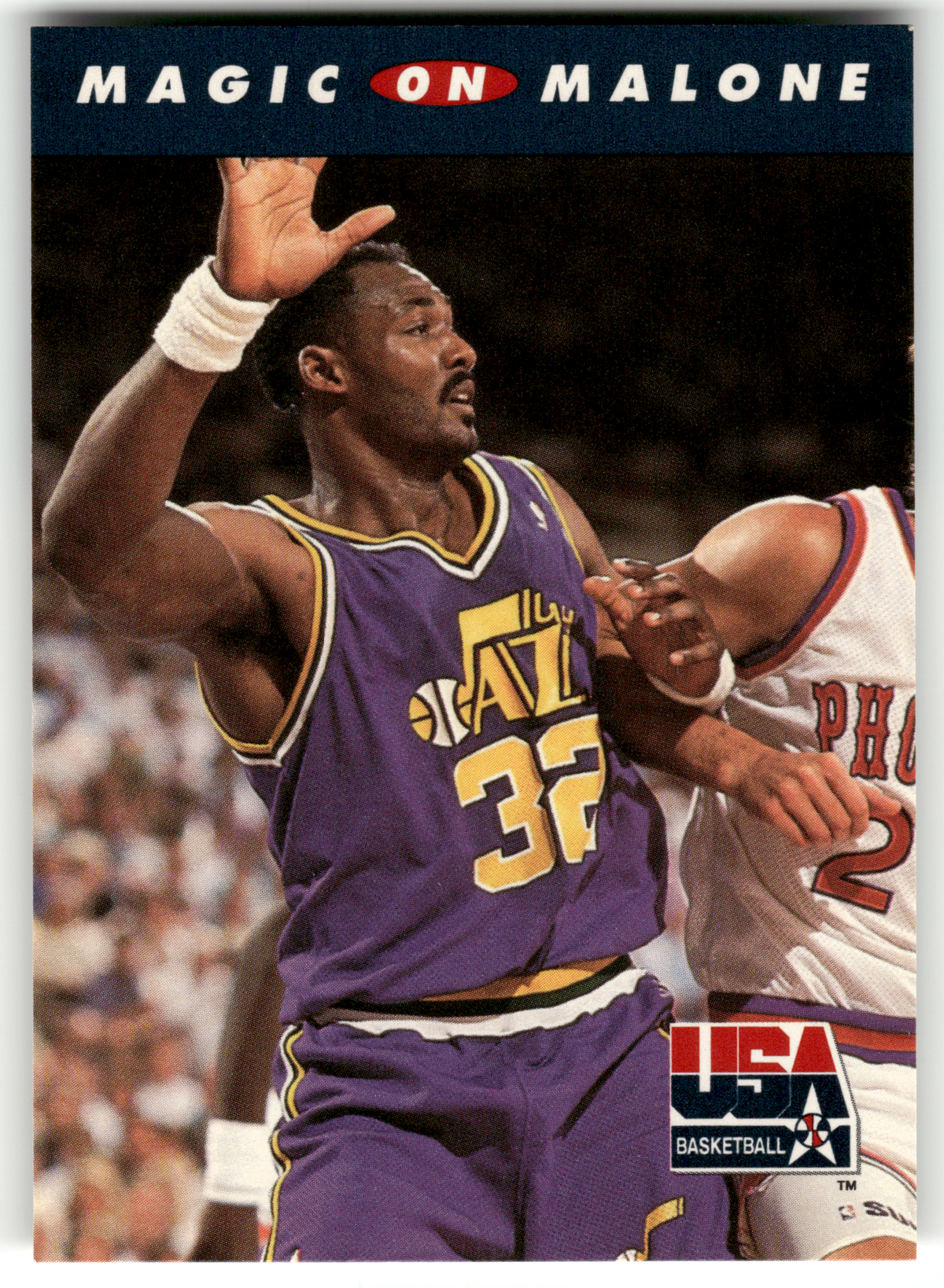 Basketball NBA Karl Malone - 1992 SkyBox USA Basketball - Utah Jazz #106 Trading Card Original
