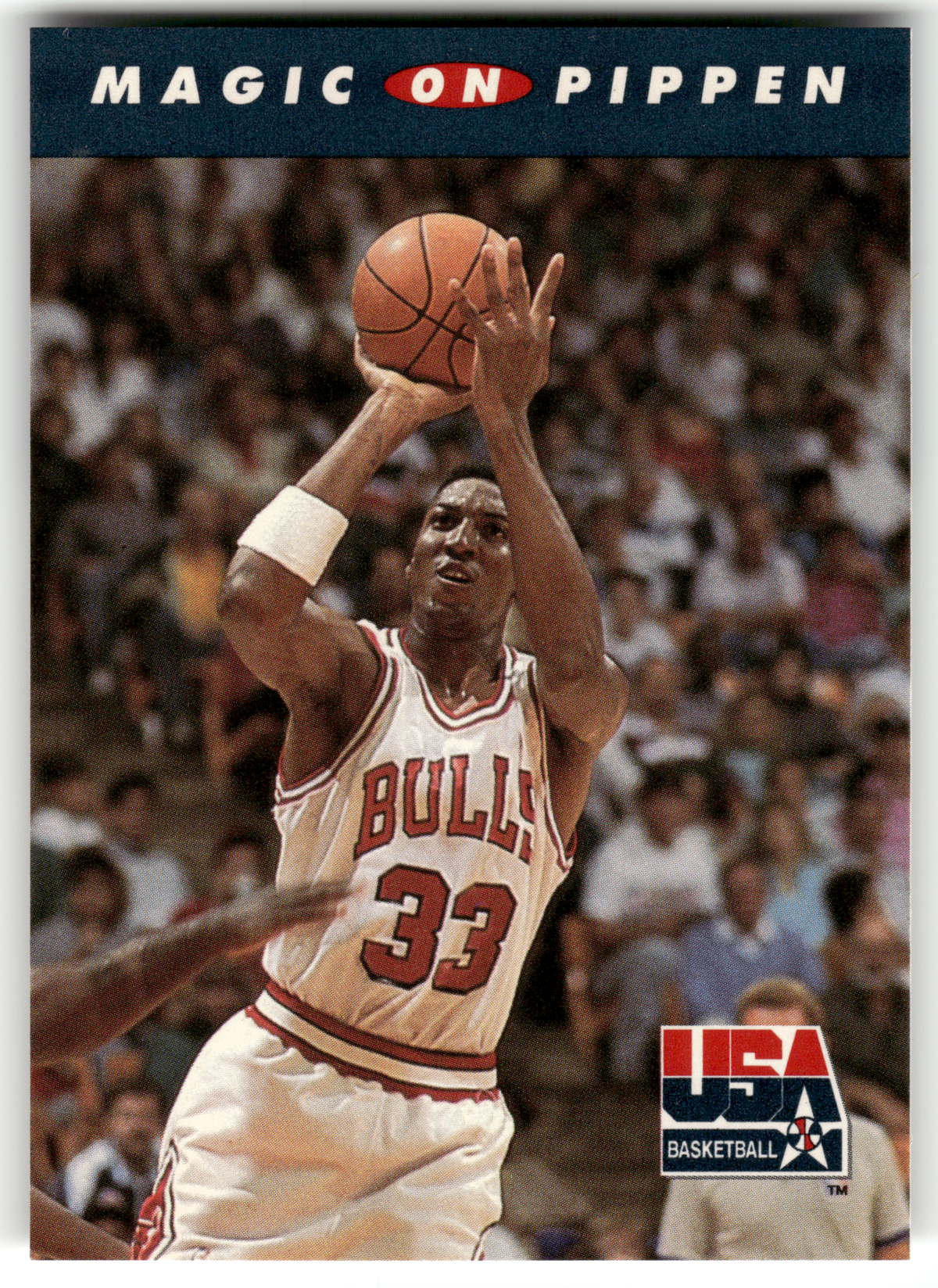Basketball NBA Scottie Pippen - 1992 SkyBox USA Basketball - Chicago Bulls #108 Trading Card Original