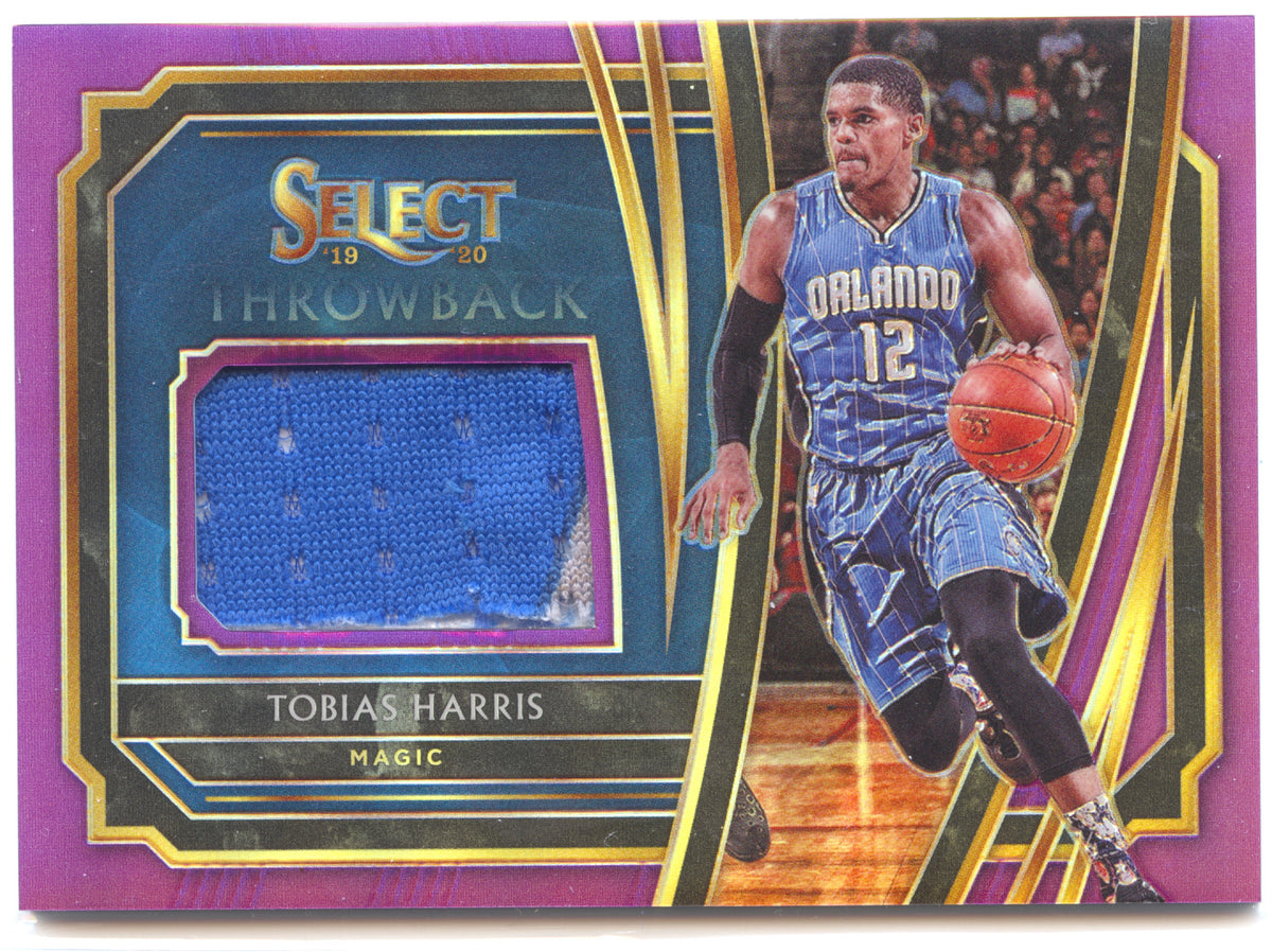 Basketball NBA Tobias Harris - 2019-20 Panini Select Basketball - Game-Worn Relic (leicht verschoben) /99 - Orlando Magic #TM-THS Trading Card Original