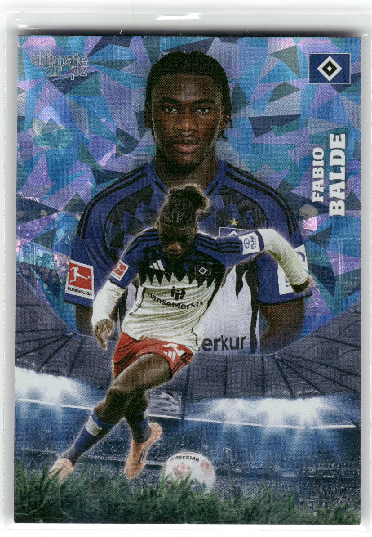 Fußball Fabio Balde - 2025 Ultimate Dropz Bundesliga - Hamburger SV Trading Card Original