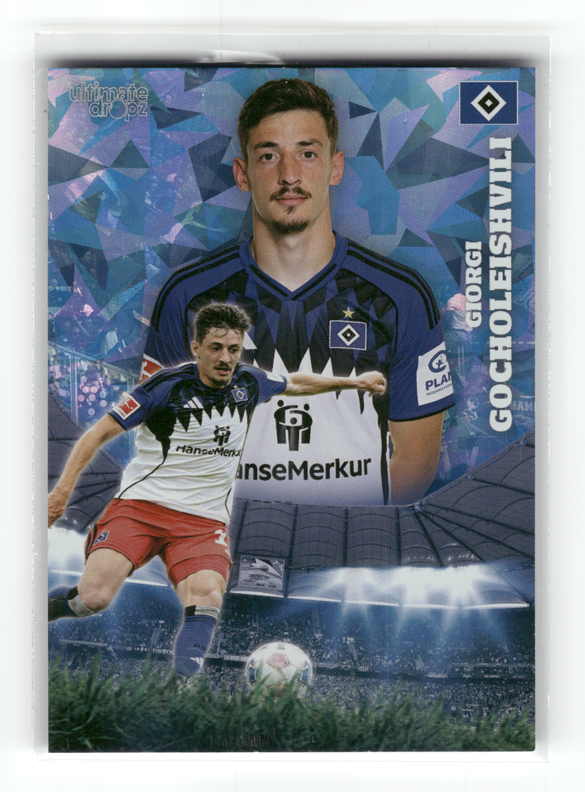 Fußball Giorgi Gocholeishvili - 2025 Ultimate Dropz HSV - Hamburger SV Trading Card Original