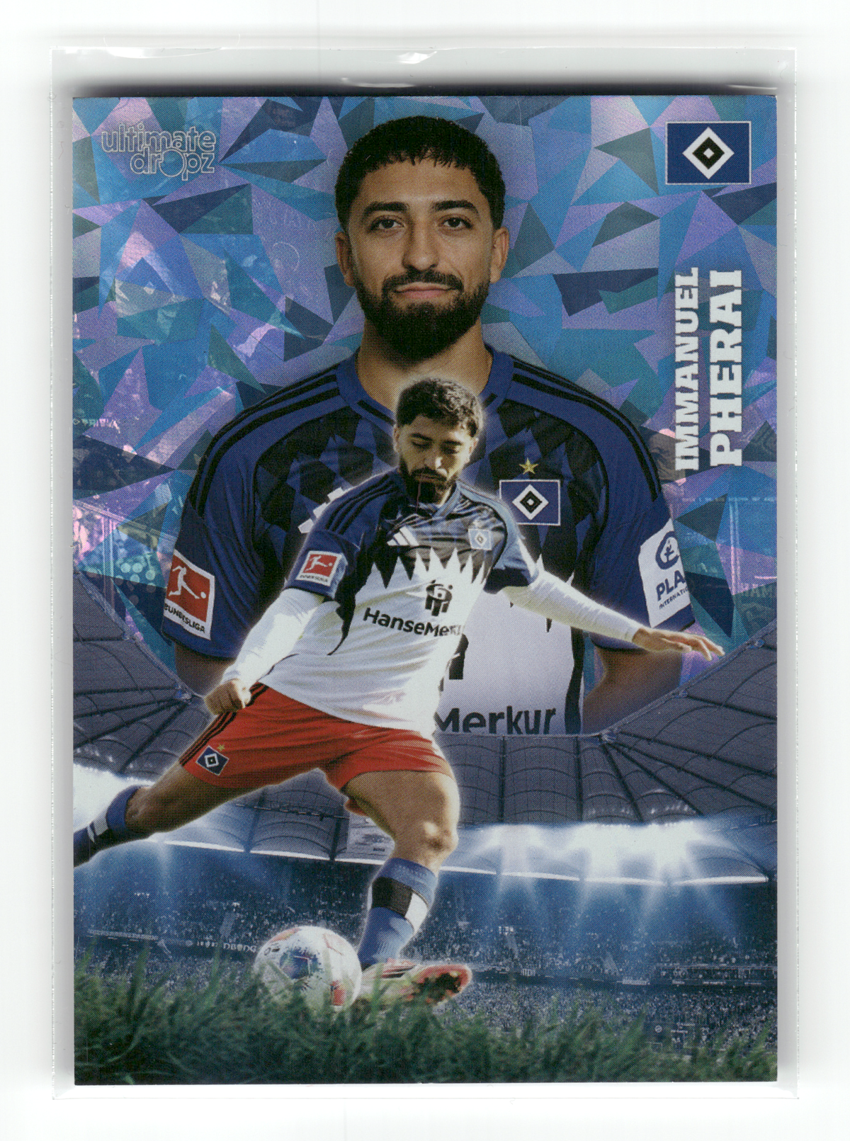 Fußball Immanuel Pherai - 2025 Ultimate Dropz - Hamburger SV Trading Card Original