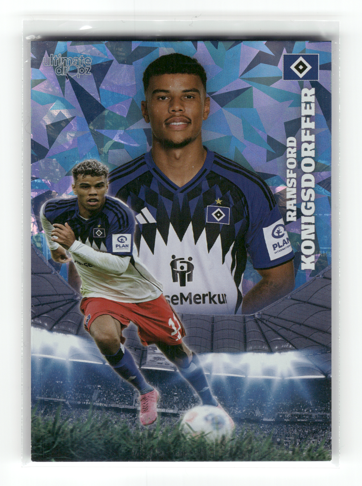 Fußball Ransford Konigsdorffer - 2025 Ultimate Dropz HSV - Hamburger SV Trading Card Original
