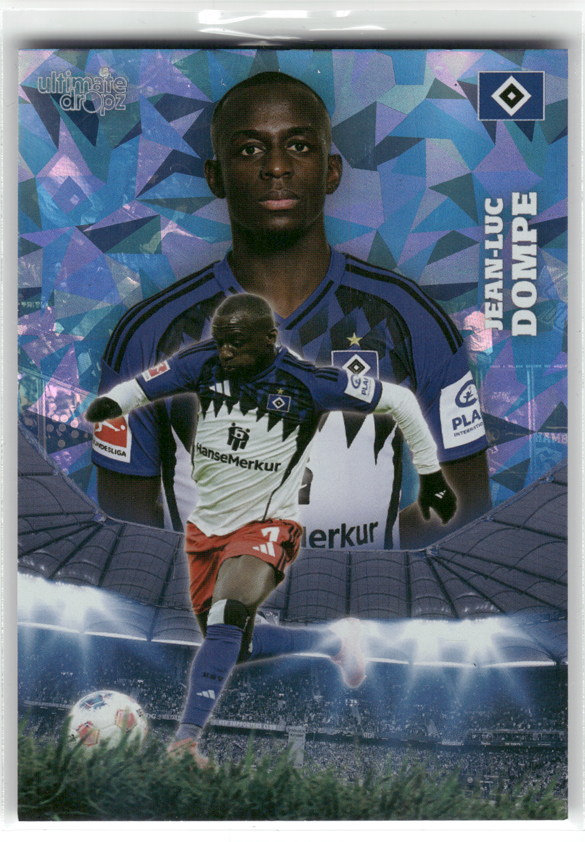 Fußball Jean-Luc Dompe - 2025 Ultimate Dropz HSV - Hamburger SV Trading Card Original